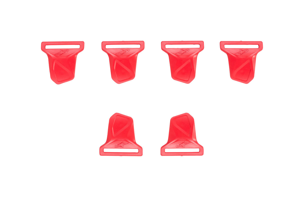 BIONIC 10 SNAP BUCKLES SET RED OS