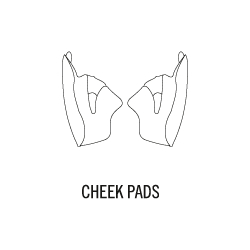 ST 501 CHEEK PADS XS / 30MM