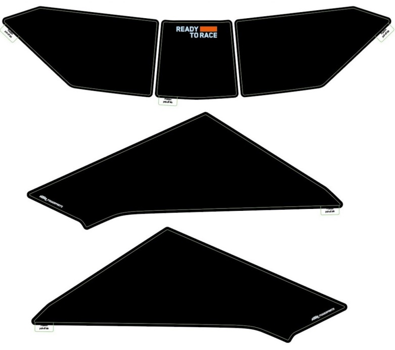 Fuel tank protection sticker kit Fuel tank protection sticker kit