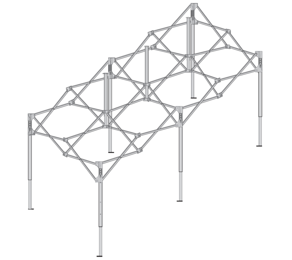 Tent Frame 6 x 3 m