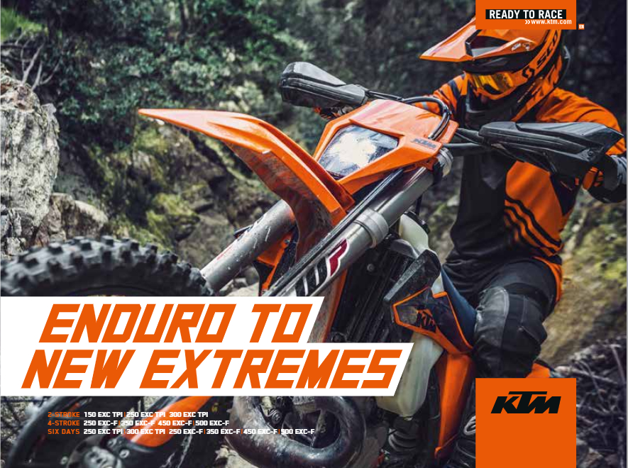 KTM EXC Range Folder 2020 KTM EXC Range Folder 2020