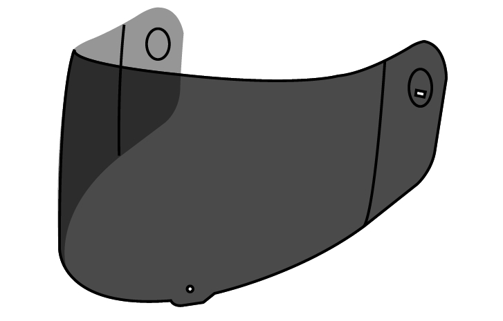 ST 501 VISOR DARK SMOKE ST 501 VISOR DARK SMOKE