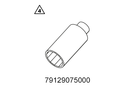 Vielzahnnuss lang D32 1/2 Zoll